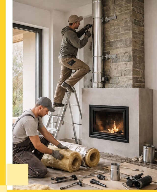 Монтаж дымоходов для каминов в Таганроге от 15272 р. ЭриданТгн