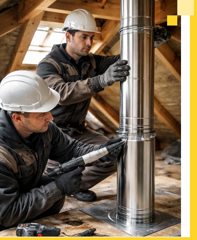 Монтаж дымоходов для каминов в Таганроге с гарантией качества