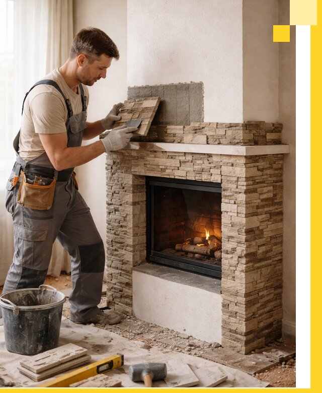 Изготовление и монтаж каминов для дома под ключ в Таганроге