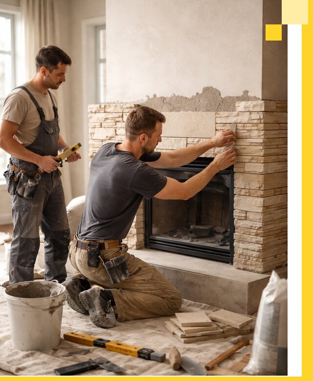 Установка и монтаж каминов для загородного дома в Таганроге