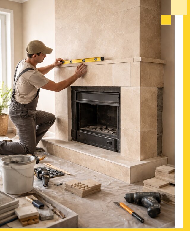 Установка и монтаж каминов в частном доме под ключ в Таганроге