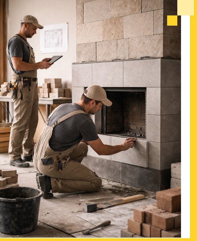 Индивидуальные проекты каминов и каминных систем в Таганроге