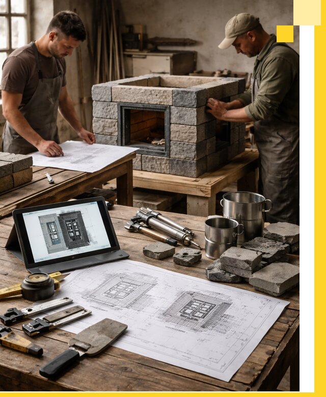 Разработка проектов печей с согласованием и монтажом в Таганроге