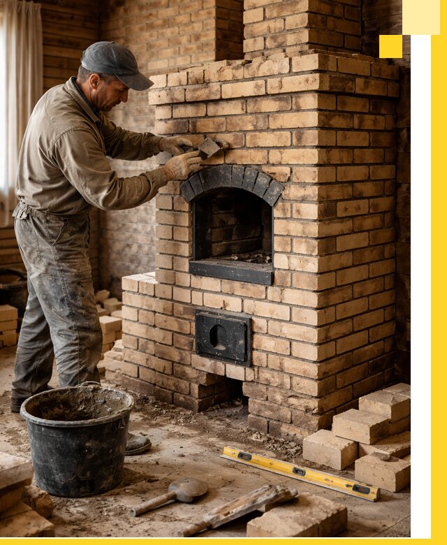 Кирпичные печи под ключ в Таганроге: проектирование и кладка