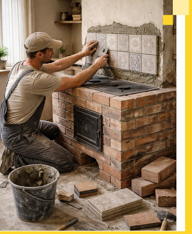 Печи с плитой на заказ монтаж гарантия и сервис в Таганроге