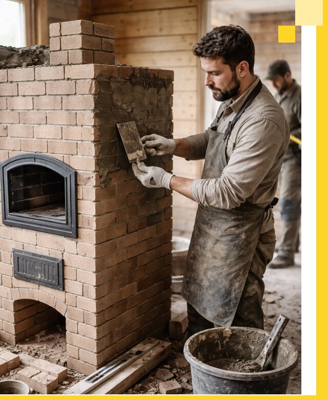 Изготовление и установка печей-шведок под ключ в Таганроге