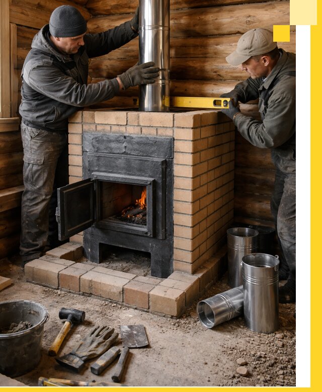 Проектирование, изготовление и установка банных печей в Таганроге