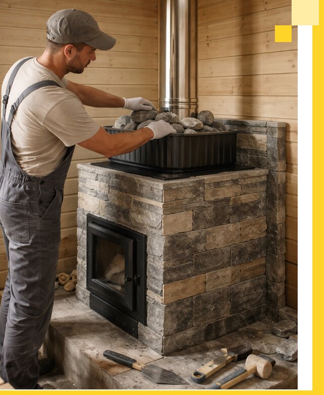 Печи для парной в Таганроге, производство, монтаж и обслуживание