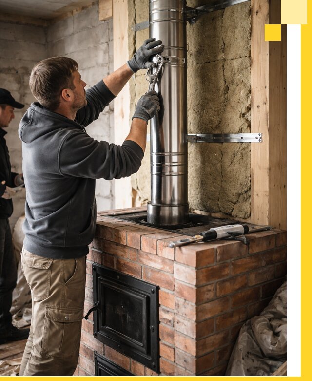 Изготовление и монтаж печей и дымоходов под ключ в Таганроге