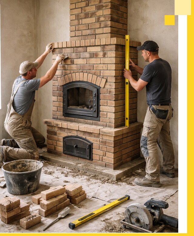 Продажа и установка печей и каминов для дома под ключ в Таганроге