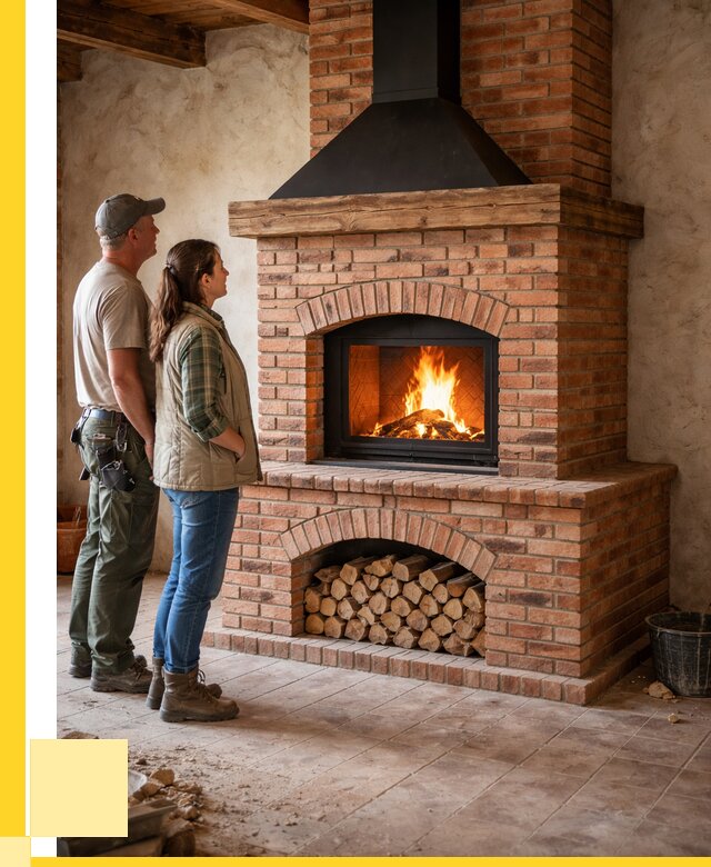 Печи камины из кирпича в Таганроге от 122172 р. | ЭриданТгн