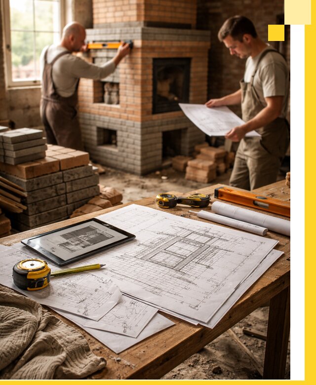 Проекты печей и каминов с индивидуальным дизайном в Таганроге