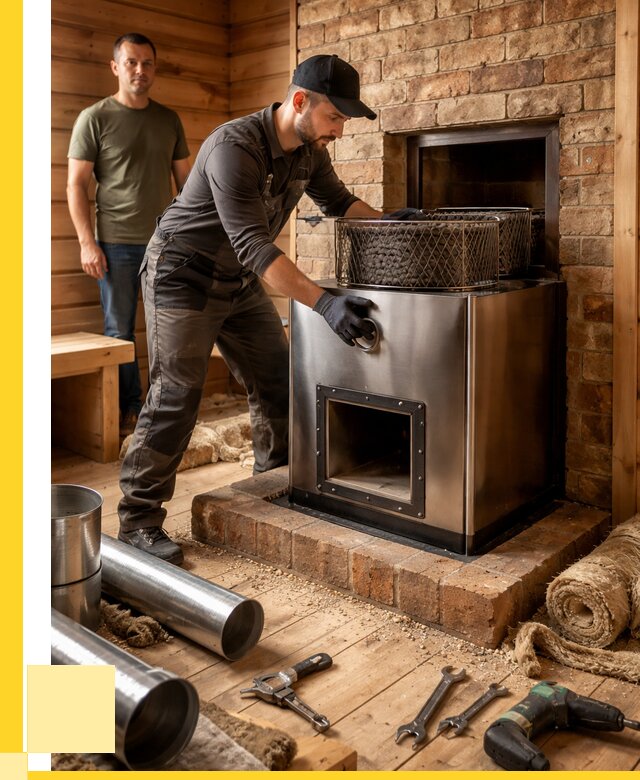 Монтаж банных печей под ключ в Таганроге от 18326 р., ЭриданТгн