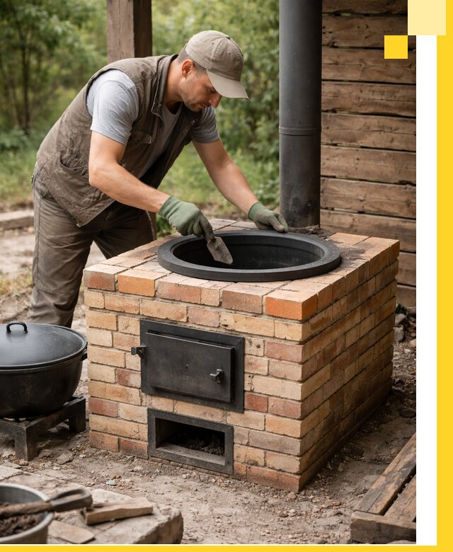 Изготовление и установка печей для казана в Таганроге под ключ