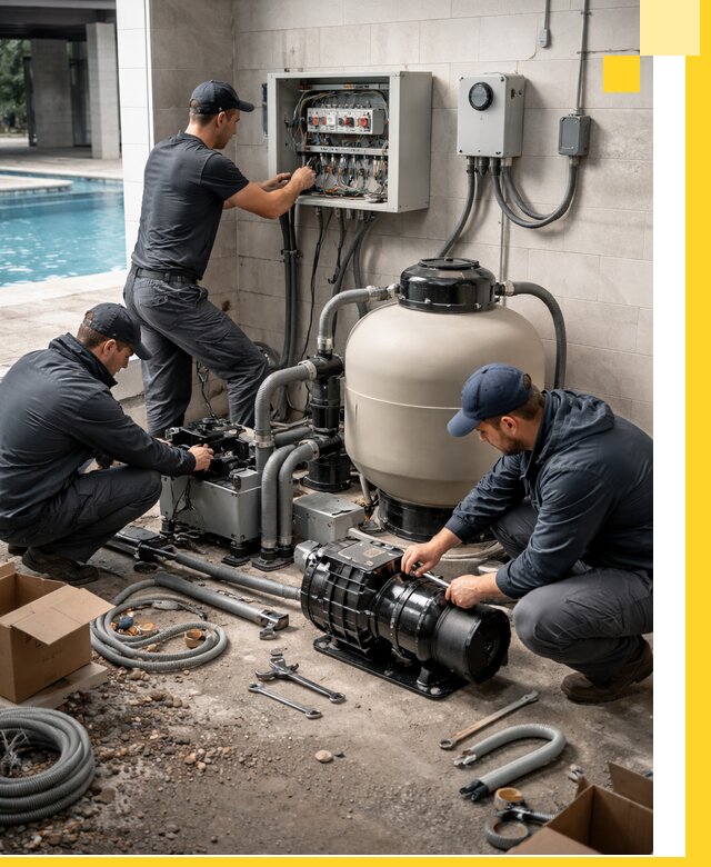 Профессиональный монтаж оборудования для бассейнов в Таганроге