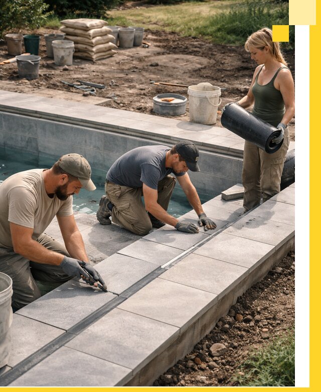 Строительство и монтаж уличных бассейнов под ключ в Таганроге