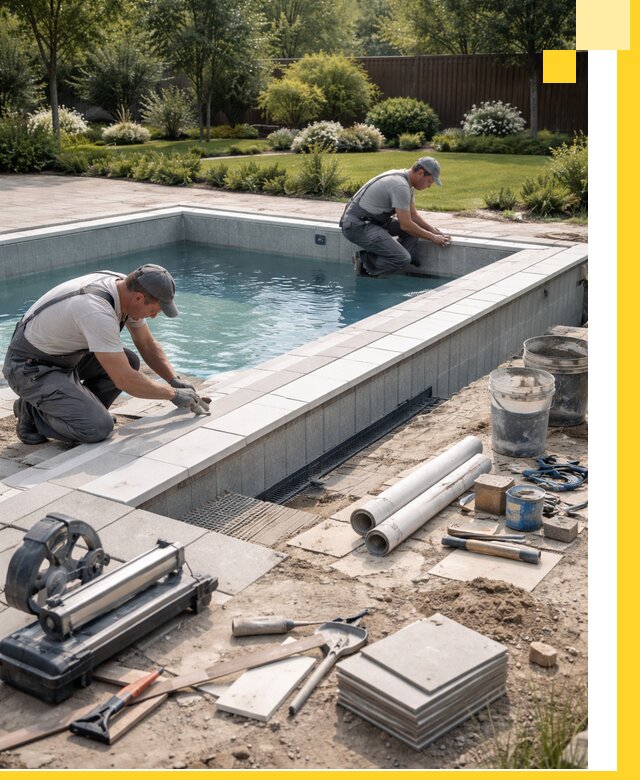 Строительство открытых бассейнов под ключ в Таганроге профессионально