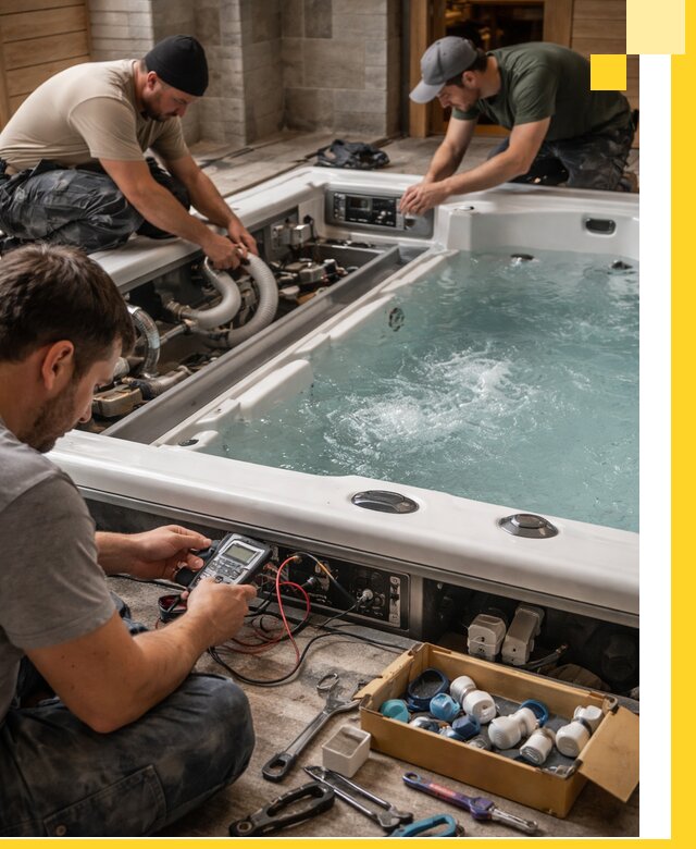 Гидромассажные бассейны под ключ в Таганроге, дизайн и монтаж