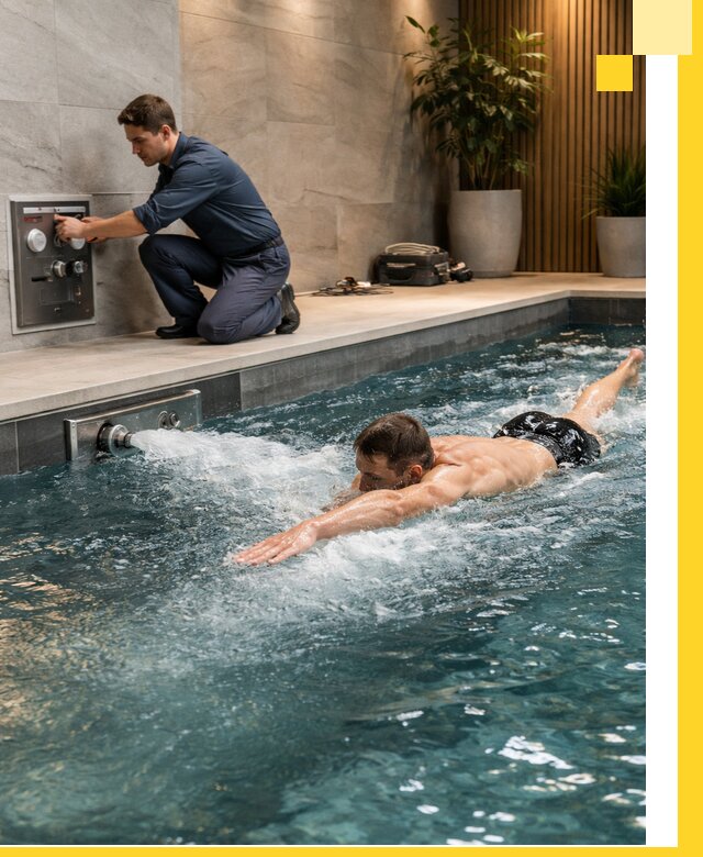 Проектирование и монтаж бассейнов с противотоком в Таганроге