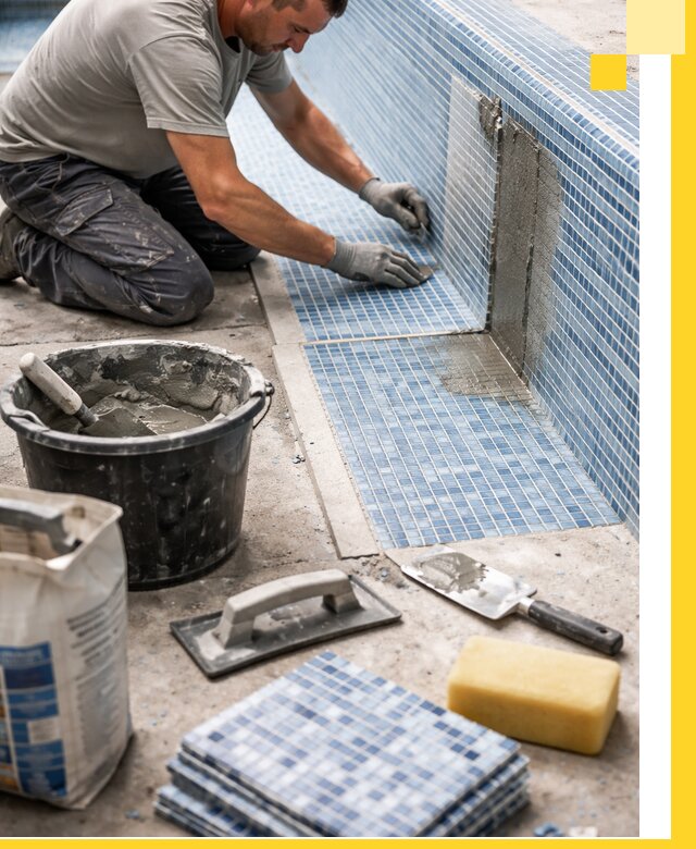 Укладка и ремонт мозаики для бассейнов под ключ в Таганроге