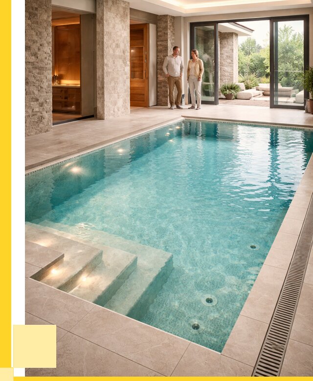 Бассейн во дворе в Таганроге: проект, отделка от 1221720 р. | ЭриданТгн