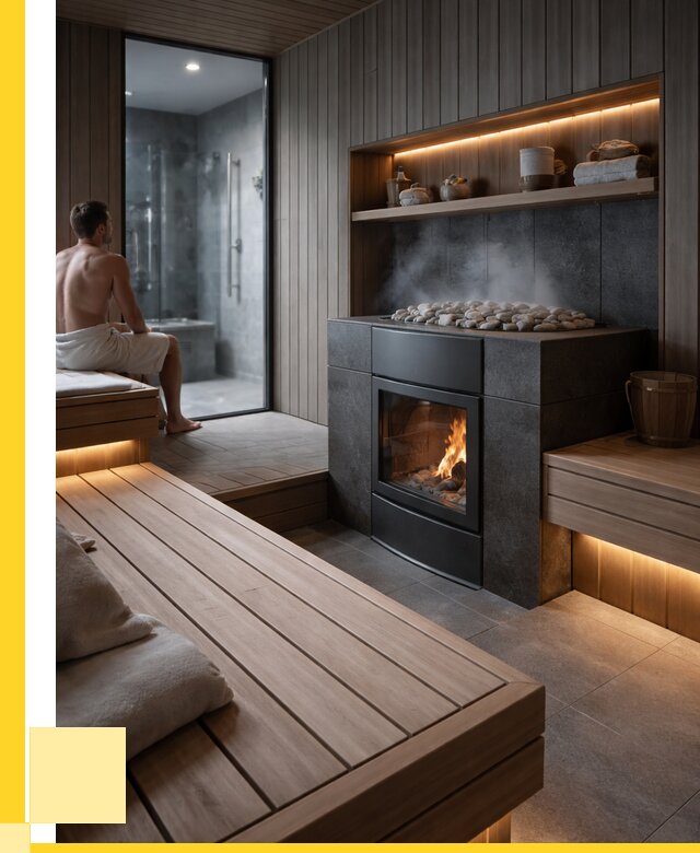 Проект сауны в частном доме в Таганроге от 35634 р. | ЭриданТгн