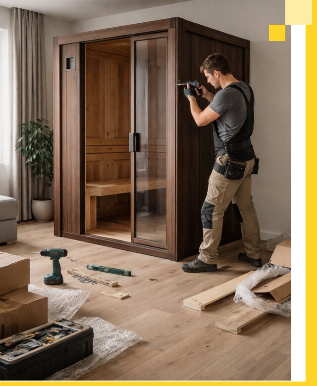 Установка и производство мини саун под ключ в Таганроге