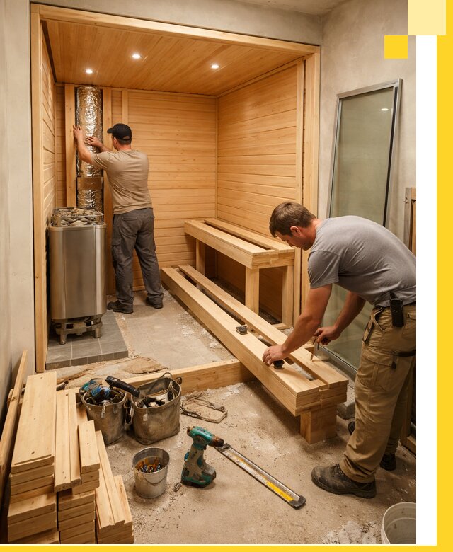 Проектирование и установка домашних саун под ключ в Таганроге