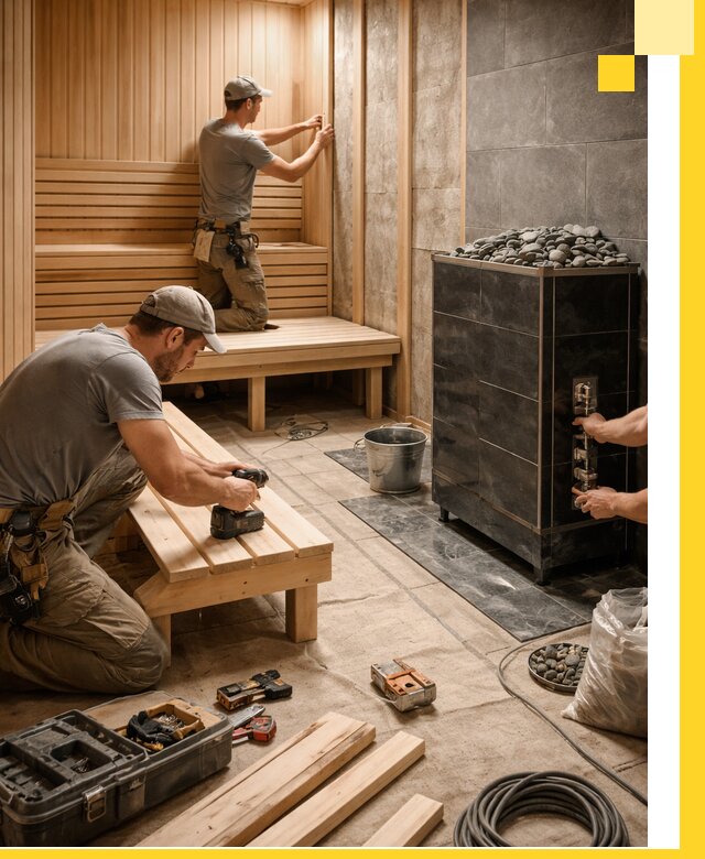 Дизайн и строительство интерьерных саун под ключ в Таганроге