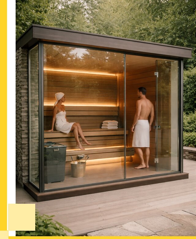 Сауна стеклянная и двери для сауны в Таганроге от 254525 р. | ЭриданТгн