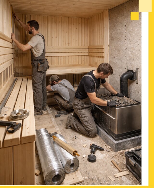 Индивидуальные сауны на заказ в Таганроге под ключ, проект и монтаж