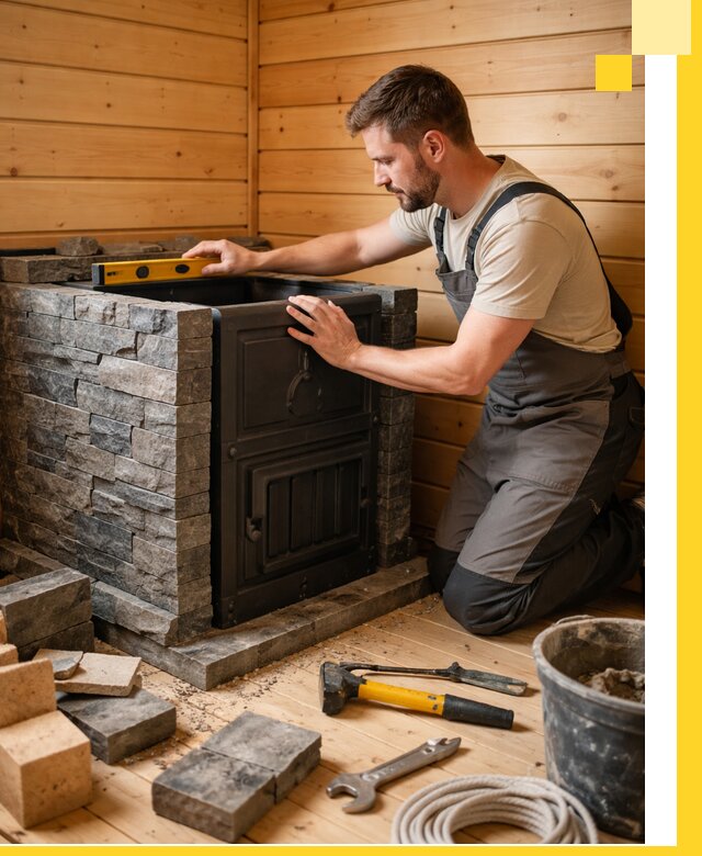 Производство и установка печей для саун под ключ в Таганроге