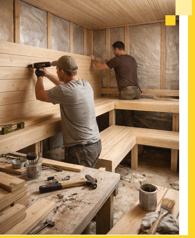 Профессиональная отделка бань и саун под ключ в Таганроге