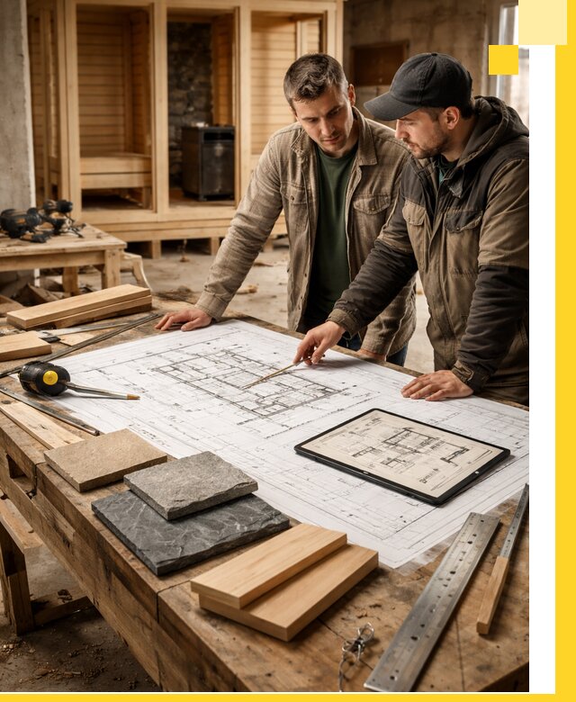 Проекты бань под ключ и планы строительства в Таганроге