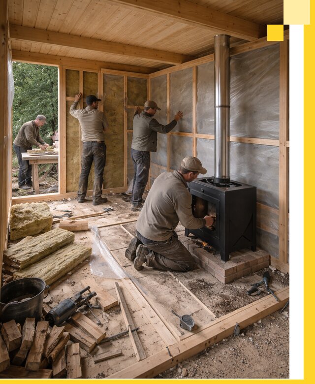 Профессиональный монтаж бань под ключ в Таганроге для дома