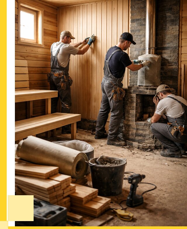 Ремонт бань под ключ в Таганроге от 45815 р. | ЭриданТгн