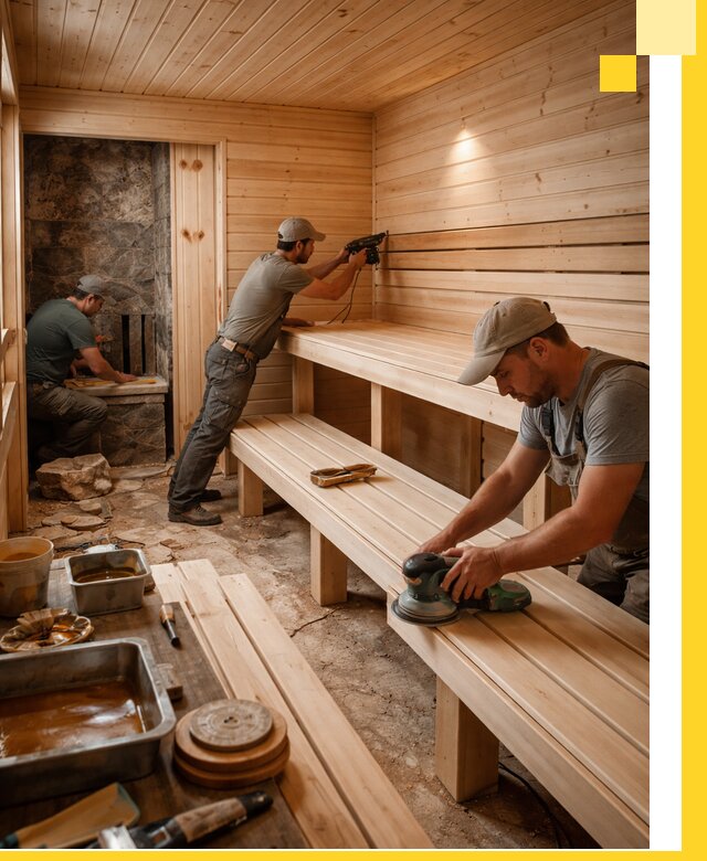 Профессиональная отделка бань в Таганроге под ключ, с гарантией