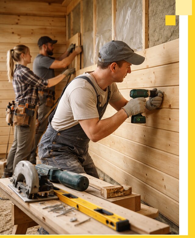 Обшивка бань под ключ в Таганроге: отделка стен и потолков