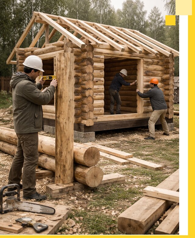 Строительство бань для дачи под ключ в Таганроге с доставкой и монтажом