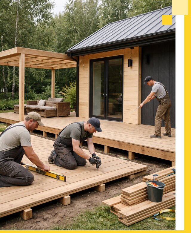 Строительство бань с террасой и бассейном под ключ в Таганроге