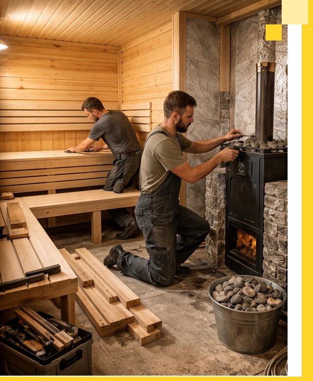 Дизайн и строительство интерьеров бань под ключ в Таганроге