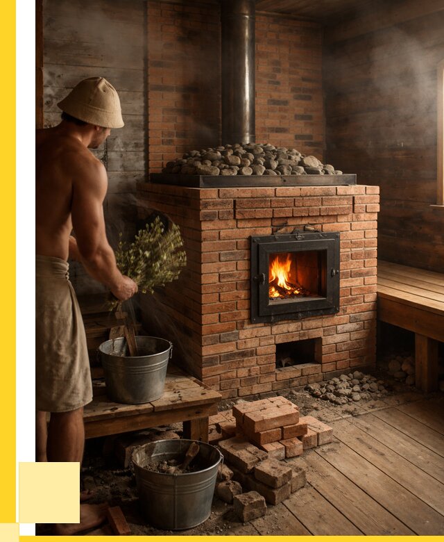 Кирпичные банные печи в Таганроге от 91629 р. | ЭриданТгн