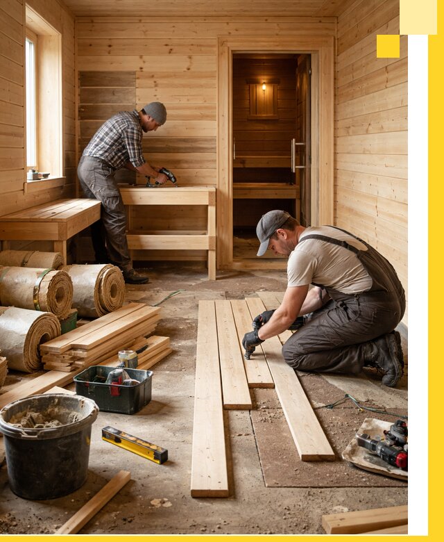 Индивидуальный проект бани с комнатой отдыха под ключ в Таганроге