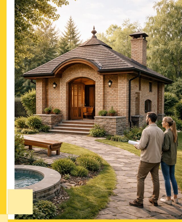 Проект кирпичной бани в Таганроге от 30543 р. | ЭриданТгн