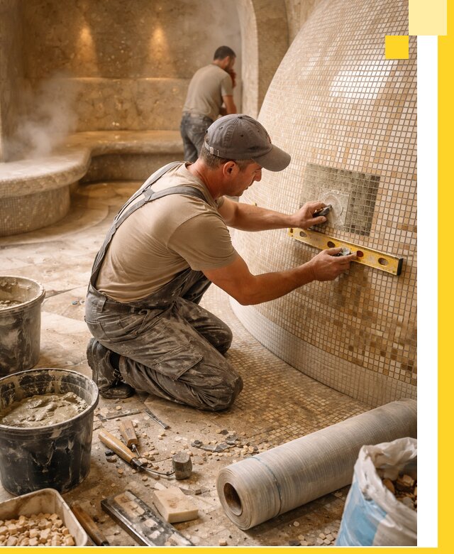 Хамам под ключ в Таганроге: проектирование, строительство, отделка