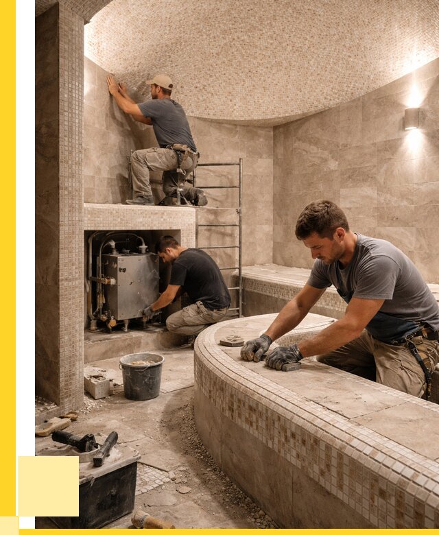 Монтаж хамамов под ключ в Таганроге от 254525 р. ЭриданТгн