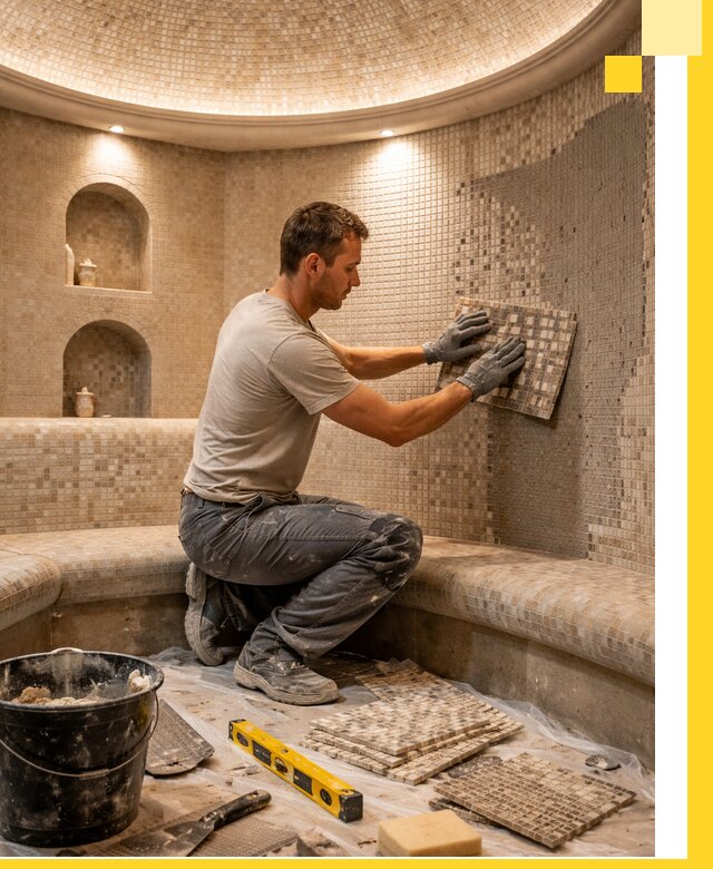 Устройство и монтаж домашнего хамама под ключ в Таганроге