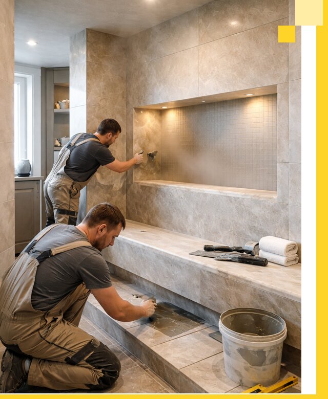 Профессиональное строительство хамама в квартире в Таганроге