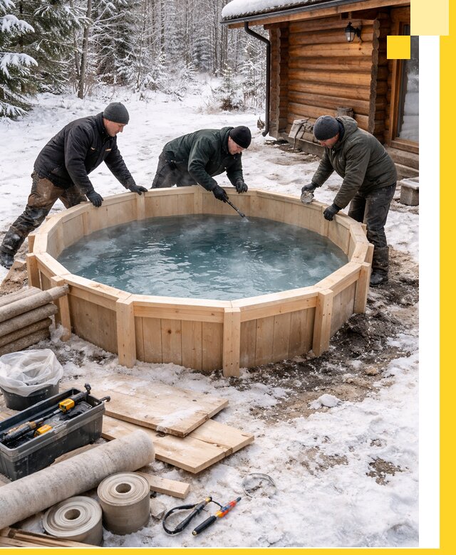 Изготовление и установка ледяных купелей под ключ в Таганроге