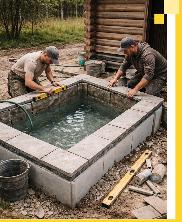 Изготовление и установка холодных купелей под ключ в Таганроге